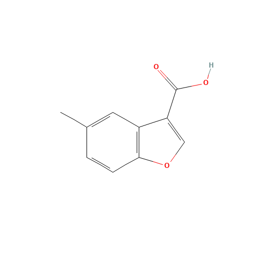 5-methyl-1-benzofuran-3-carboxylic acid (CAS: 93670-26-9) - Chemical Structure and Molecular Formula 
