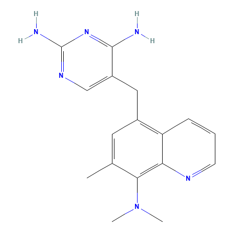 5-[[8-(dimethylamino)-7-methylquinolin-5-yl]methyl]pyrimidine-2,4-diamine (CAS: 102280-35-3) - Related Chemical Product