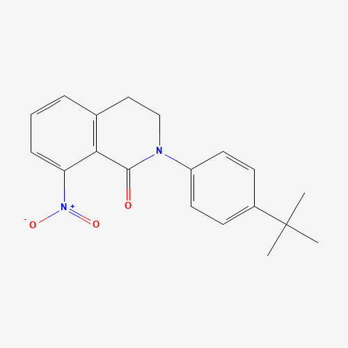 2-(4-tert-butylphenyl)-8-nitro-3,4-dihydroisoquinolin-1-one (CAS: 846055-87-6) - Related Chemical Product