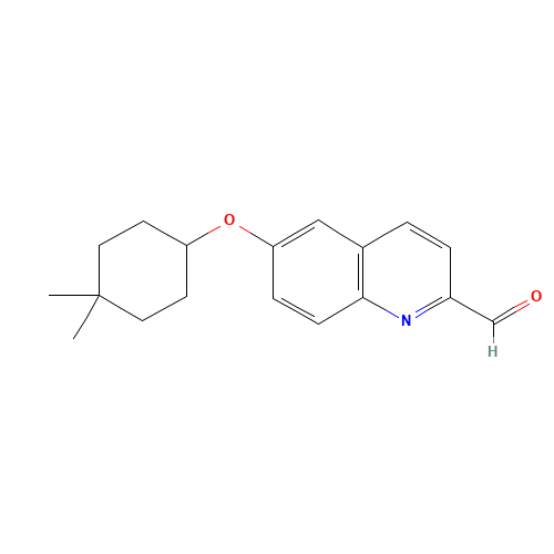 6-(4,4-dimethylcyclohexyl)oxyquinoline-2-carbaldehyde (CAS: 1544665-35-1) - Related Chemical Product