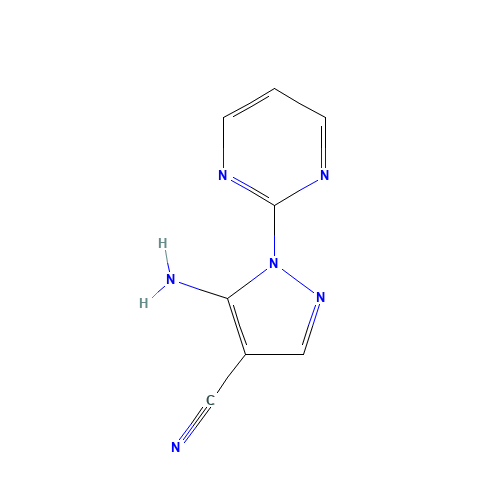 5-amino-1-pyrimidin-2-ylpyrazole-4-carbonitrile (CAS: 89978-00-7) - Related Chemical Product