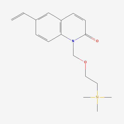 6-ethenyl-1-(2-trimethylsilylethoxymethyl)quinolin-2-one (CAS: 1428558-49-9) - Chemical Structure and Molecular Formula 