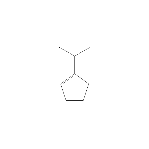 1-propan-2-ylcyclopentene (CAS: 1462-07-3) - Chemical Structure and Molecular Formula 