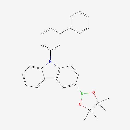 9-(3-phenylphenyl)-3-(4,4,5,5-tetramethyl-1,3,2-dioxaborolan-2-yl)carbazole (CAS: 1533406-38-0) - Related Chemical Product