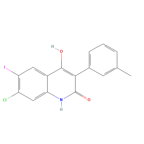 7-chloro-4-hydroxy-6-iodo-3-(3-methylphenyl)-1H-quinolin-2-one (CAS: 1398344-42-7) - Related Chemical Product