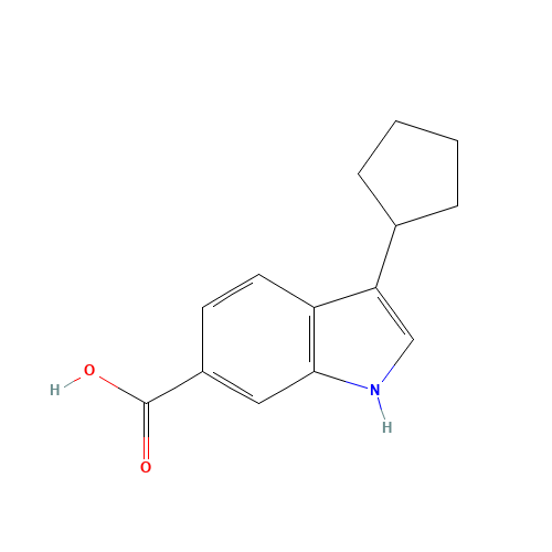 3-cyclopentyl-1H-indole-6-carboxylic acid (CAS: 494799-36-9) - Related Chemical Product