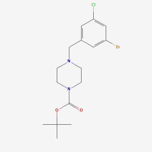 tert-butyl 4-[(3-bromo-5-chlorophenyl)methyl]piperazine-1-carboxylate (CAS: 1460033-73-1) - Related Chemical Product