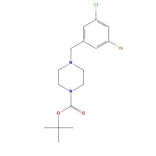 tert-butyl 4-[(3-bromo-5-chlorophenyl)methyl]piperazine-1-carboxylate (CAS: 1460033-73-1) - Related Chemical Product