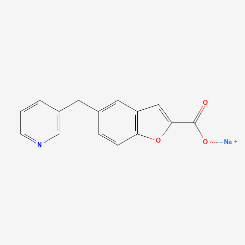 sodium;5-(pyridin-3-ylmethyl)-1-benzofuran-2-carboxylate (CAS: 85666-17-7) - Related Chemical Product
