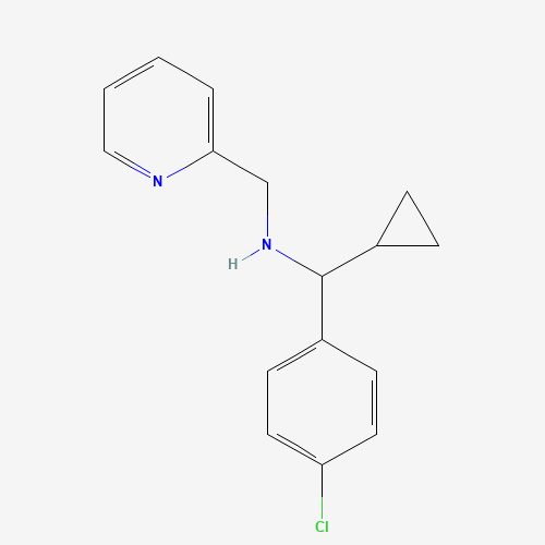1-(4-chlorophenyl)-1-cyclopropyl-N-(pyridin-2-ylmethyl)methanamine (CAS: 1152968-30-3) - Related Chemical Product