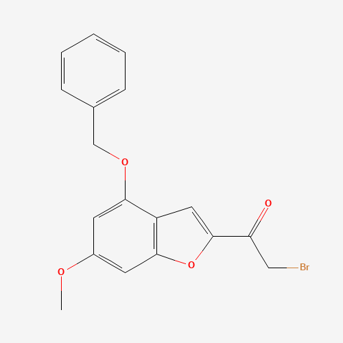 2-bromo-1-(6-methoxy-4-phenylmethoxy-1-benzofuran-2-yl)ethanone (CAS: 1476848-27-7) - Related Chemical Product