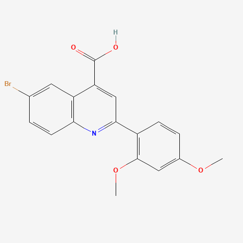 6-bromo-2-(2,4-dimethoxyphenyl)quinoline-4-carboxylic acid (CAS: 351329-40-3) - Related Chemical Product