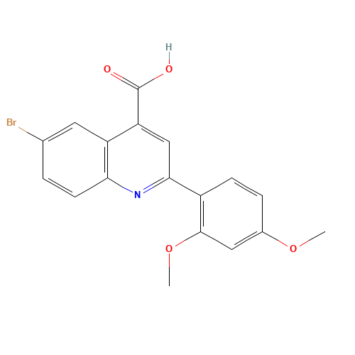 6-bromo-2-(2,4-dimethoxyphenyl)quinoline-4-carboxylic acid (CAS: 351329-40-3) - Related Chemical Product