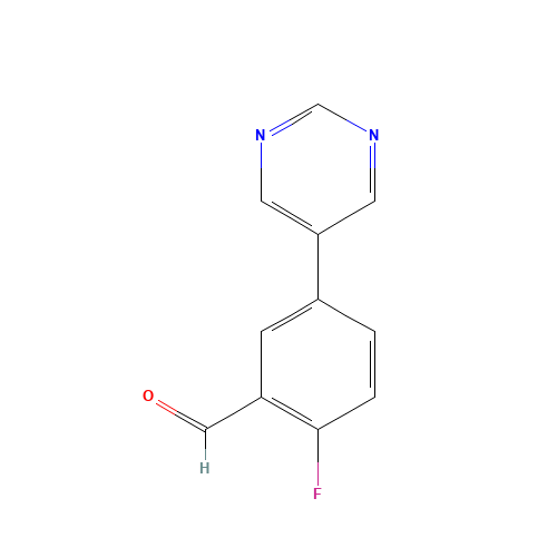 2-fluoro-5-pyrimidin-5-ylbenzaldehyde (CAS: 1249653-63-1) - Related Chemical Product