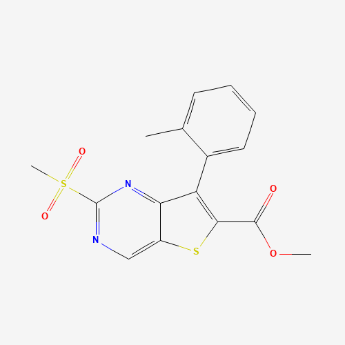 methyl 7-(2-methylphenyl)-2-methylsulfonylthieno[3,2-d]pyrimidine-6-carboxylate (CAS: 1462950-18-0) - Related Chemical Product