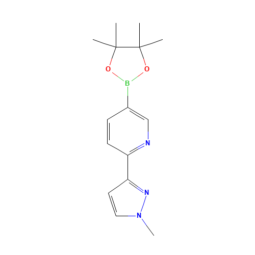 2-(1-methylpyrazol-3-yl)-5-(4,4,5,5-tetramethyl-1,3,2-dioxaborolan-2-yl)pyridine (CAS: 1319258-04-2) - Related Chemical Product