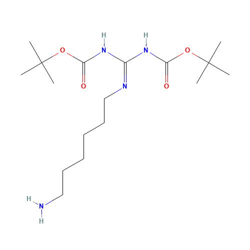 tert-butyl N-[N'-(6-aminohexyl)-N-[(2-methylpropan-2-yl)oxycarbonyl]carbamimidoyl]carbamate (CAS: 160677-41-8) - Related Chemical Product