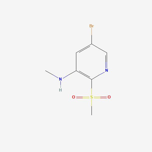 5-bromo-N-methyl-2-methylsulfonylpyridin-3-amine (CAS: 1445651-63-7) - Related Chemical Product