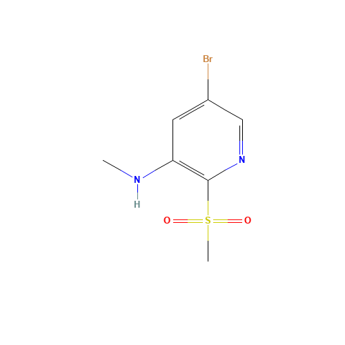 5-bromo-N-methyl-2-methylsulfonylpyridin-3-amine (CAS: 1445651-63-7) - Related Chemical Product