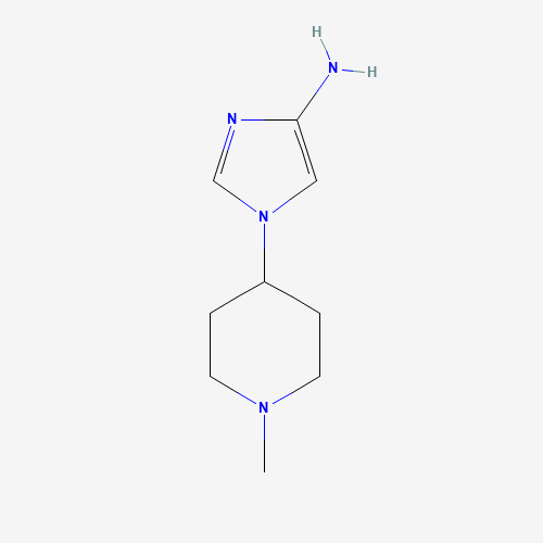1-(1-methylpiperidin-4-yl)imidazol-4-amine (CAS: 1453213-24-5) - Chemical Structure and Molecular Formula 