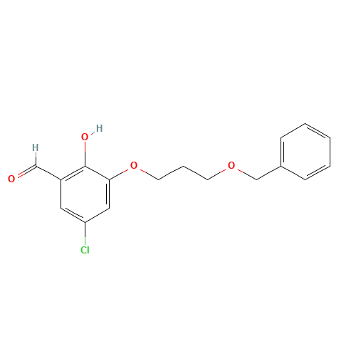 5-chloro-2-hydroxy-3-(3-phenylmethoxypropoxy)benzaldehyde (CAS: 1364686-66-7) - Related Chemical Product