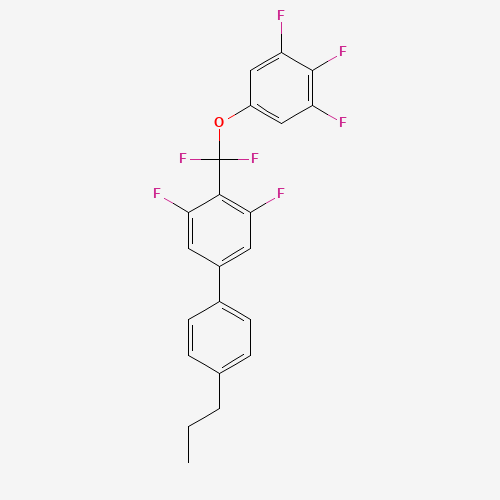 2-[difluoro-(3,4,5-trifluorophenoxy)methyl]-1,3-difluoro-5-(4-propylphenyl)benzene (CAS: 303186-20-1) - Related Chemical Product