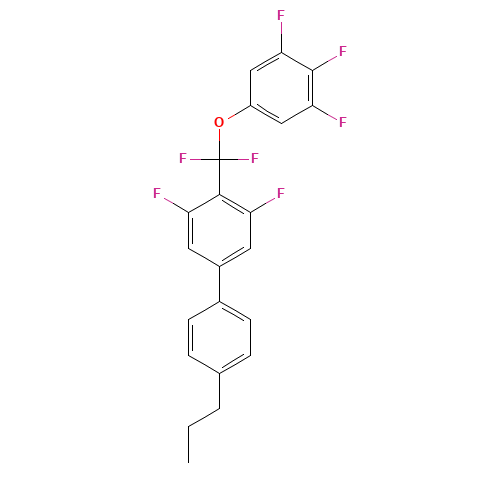 2-[difluoro-(3,4,5-trifluorophenoxy)methyl]-1,3-difluoro-5-(4-propylphenyl)benzene (CAS: 303186-20-1) - Related Chemical Product