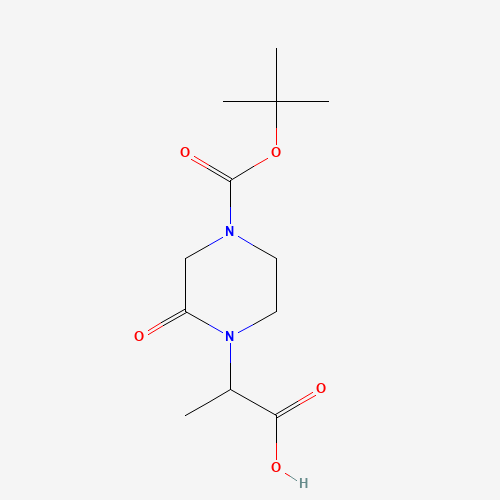 2-[4-[(2-methylpropan-2-yl)oxycarbonyl]-2-oxopiperazin-1-yl]propanoic acid (CAS: 1448189-81-8) - Related Chemical Product