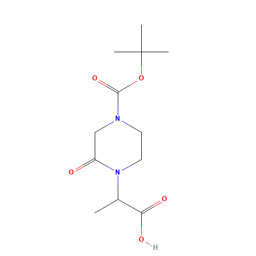 2-[4-[(2-methylpropan-2-yl)oxycarbonyl]-2-oxopiperazin-1-yl]propanoic acid (CAS: 1448189-81-8) - Related Chemical Product