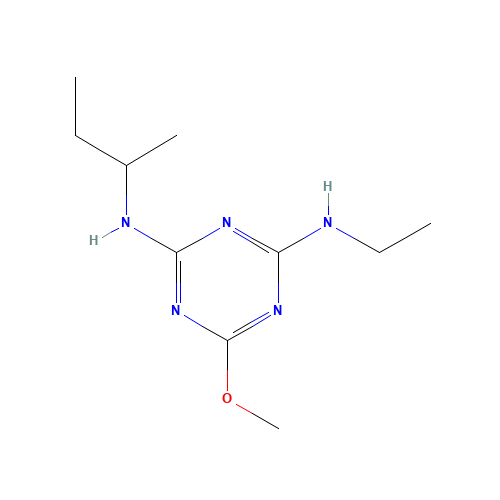 2-N-butan-2-yl-4-N-ethyl-6-methoxy-1,3,5-triazine-2,4-diamine (CAS: 26259-45-0) - Related Chemical Product