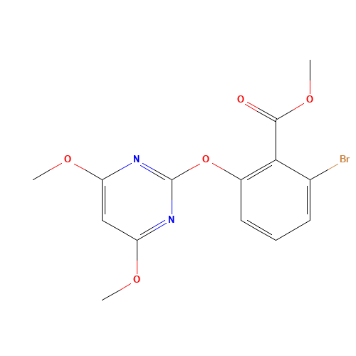 methyl 2-bromo-6-(4,6-dimethoxypyrimidin-2-yl)oxybenzoate (CAS: 113763-09-0) - Related Chemical Product