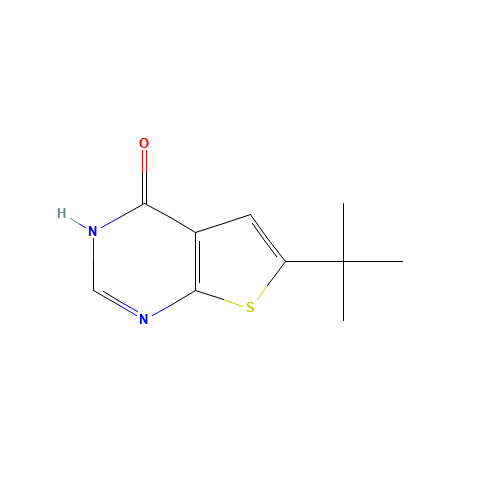 6-tert-butyl-3H-thieno[2,3-d]pyrimidin-4-one (CAS: 439692-54-3) - Chemical Structure and Molecular Formula 