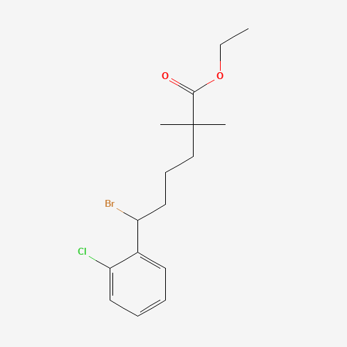 ethyl 6-bromo-6-(2-chlorophenyl)-2,2-dimethylhexanoate (CAS: 1373492-21-7) - Related Chemical Product