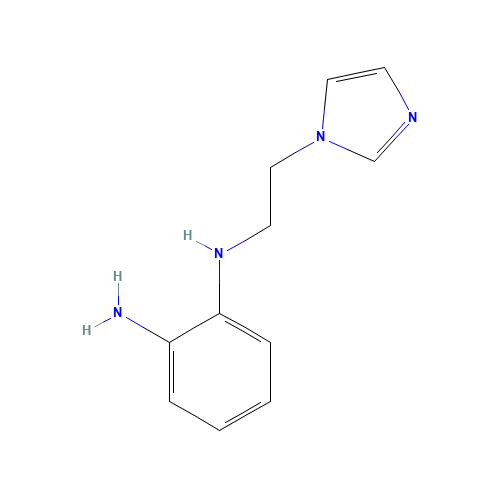 2-N-(2-imidazol-1-ylethyl)benzene-1,2-diamine (CAS: 876590-76-0) - Chemical Structure and Molecular Formula 