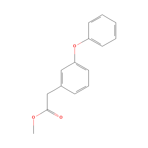 methyl 2-(3-phenoxyphenyl)acetate (CAS: 96943-10-1) - Chemical Structure and Molecular Formula 