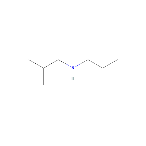 2-methyl-N-propylpropan-1-amine (CAS: 39190-66-4) - Chemical Structure and Molecular Formula 