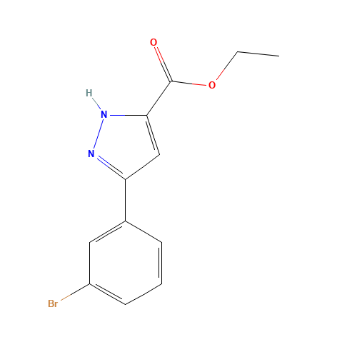 ethyl 3-(3-bromophenyl)-1H-pyrazole-5-carboxylate (CAS: 1326811-82-8) - Related Chemical Product