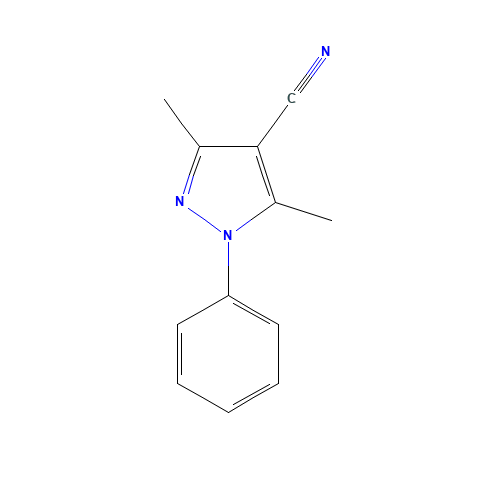 3,5-dimethyl-1-phenylpyrazole-4-carbonitrile (CAS: 23198-55-2) - Related Chemical Product