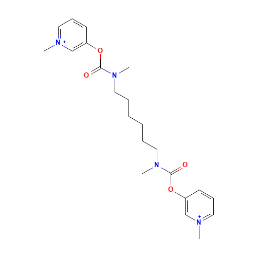 (1-methylpyridin-1-ium-3-yl) N-methyl-N-[6-[methyl-(1-methylpyridin-1-ium-3-yl)oxycarbonylamino]hexyl]carbamate (CAS: 17299-00-2) - Related Chemical Product