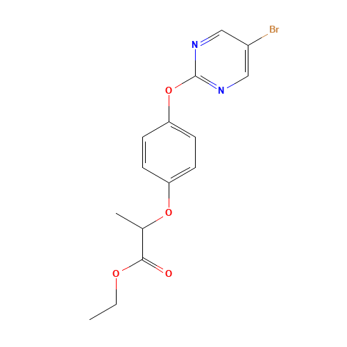 ethyl 2-[4-(5-bromopyrimidin-2-yl)oxyphenoxy]propanoate (CAS: 69055-51-2) - Related Chemical Product