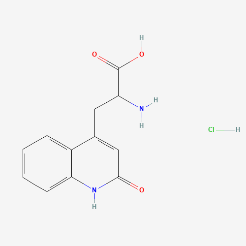 2-amino-3-(2-oxo-1H-quinolin-4-yl)propanoic acid;hydrochloride (CAS: 132210-24-3) - Related Chemical Product