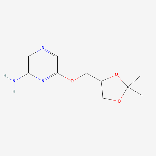 6-[(2,2-dimethyl-1,3-dioxolan-4-yl)methoxy]pyrazin-2-amine (CAS: 1219130-25-2) - Related Chemical Product