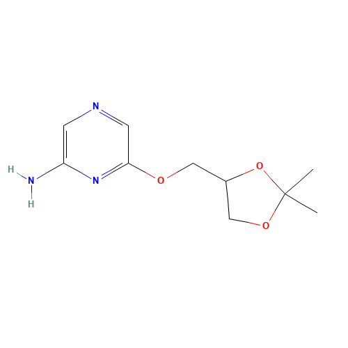 6-[(2,2-dimethyl-1,3-dioxolan-4-yl)methoxy]pyrazin-2-amine (CAS: 1219130-25-2) - Related Chemical Product