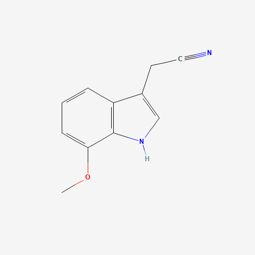 2-(7-methoxy-1H-indol-3-yl)acetonitrile (CAS: 2436-18-2) - Chemical Structure and Molecular Formula 