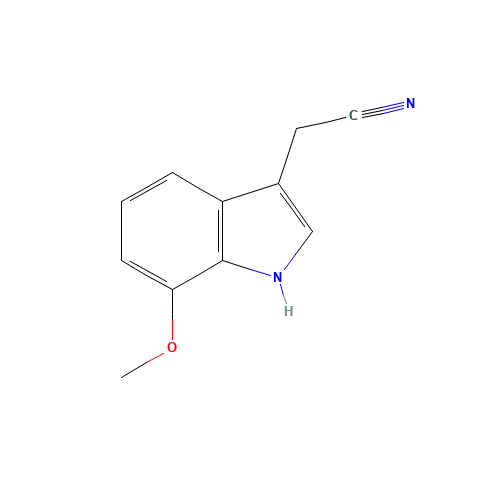 2-(7-methoxy-1H-indol-3-yl)acetonitrile (CAS: 2436-18-2) - Chemical Structure and Molecular Formula 