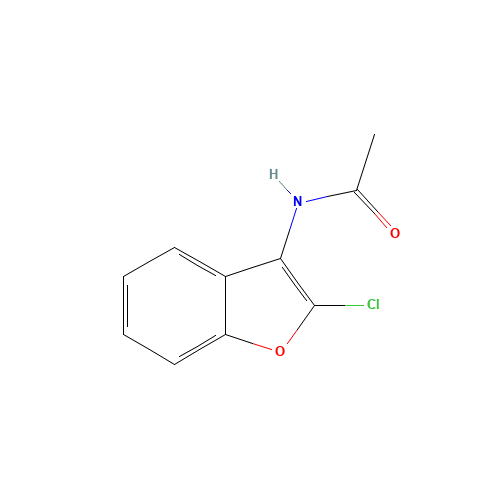 N-(2-chloro-1-benzofuran-3-yl)acetamide (CAS: 67382-11-0) - Chemical Structure and Molecular Formula 