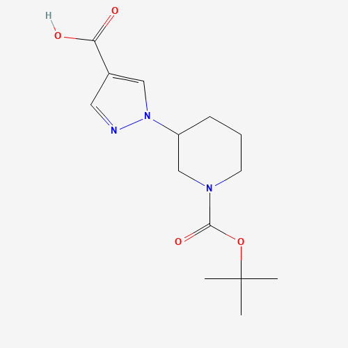1-[1-[(2-methylpropan-2-yl)oxycarbonyl]piperidin-3-yl]pyrazole-4-carboxylic acid (CAS: 1422386-02-4) - Related Chemical Product