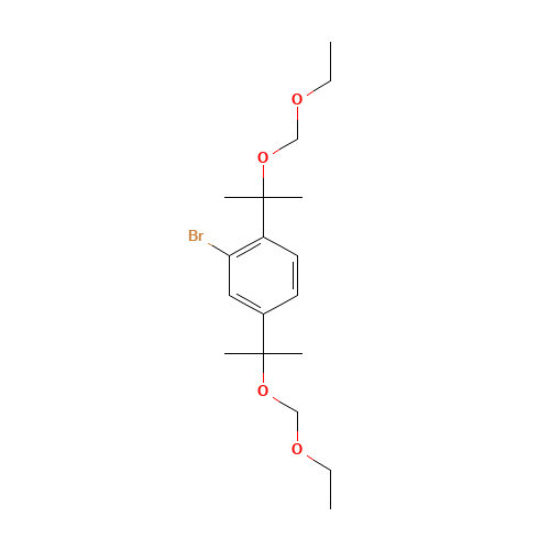 2-bromo-1,4-bis[2-(ethoxymethoxy)propan-2-yl]benzene (CAS: 1437052-79-3) - Related Chemical Product