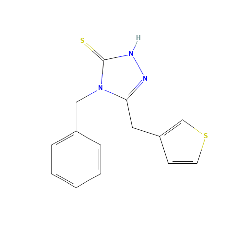 4-benzyl-3-(thiophen-3-ylmethyl)-1H-1,2,4-triazole-5-thione (CAS: 451502-05-9) - Related Chemical Product
