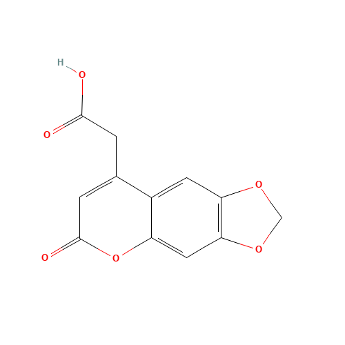 2-(6-oxo-[1,3]dioxolo[4,5-g]chromen-8-yl)acetic acid (CAS: 97744-77-9) - Related Chemical Product
